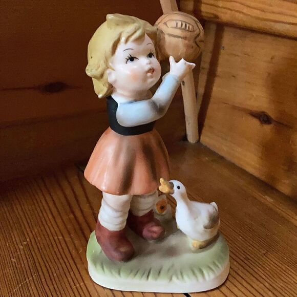 Flambro Girl and Goose   - Picture 1 of 5